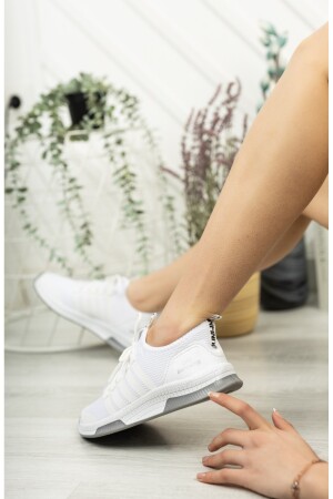 Beyaz - Unisex Yazlık Sneaker Ayakkabı - 2