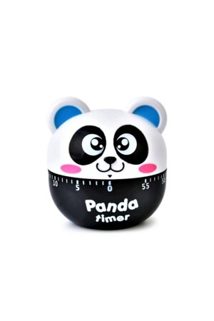 Beyaz Yaratıcı Mekanik Cartoon Panda Timer 60 Dakika Sevimli Plastik Zamanlayıcı SDT20000TİM - 2