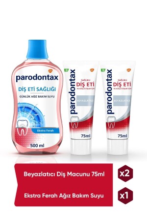 Beyazlatıcı Diş Macunu 75 Ml X 2 - Ekstra Ferah Ağız Bakım Suyu - 2