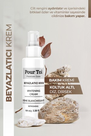 Beyazlatıcı Krem Cilt Tonu Eşitleyici, Yüz, Bikini Bölgesi Ve Koltuk Altı Kararmalar 100 ml PTB001 - 1