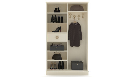 Beymen Schiebegarderobe in Creme - 3