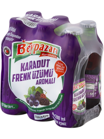 BEYPAZARI KARADUT SODA 6X200 ML - Halal