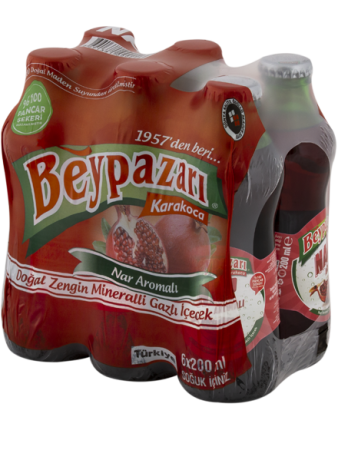 BEYPAZARI NAR SODA 6X200 ML - Halal