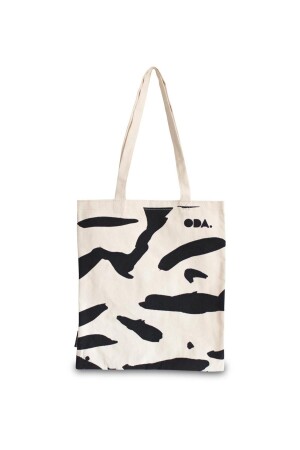 Kanvas Bez Çanta Siyah Beyaz Zebra Desenli Tote Bag Kanvas Bez Çanta Tote Bag ODABGGCNVS1 - 1