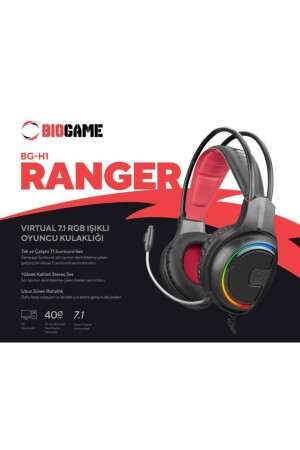 Bg-h1 Ranger 7.1 Usb Rgb Gaming Kulaklık Oyuncu Kulaklığı Pc-ps3-ps4 - 6