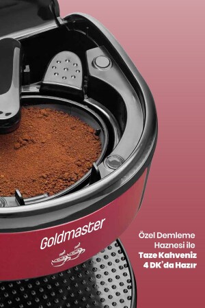Bi Coffee Red Doppeltassen-Filterkaffeemaschine mit BiKahveGift - 3