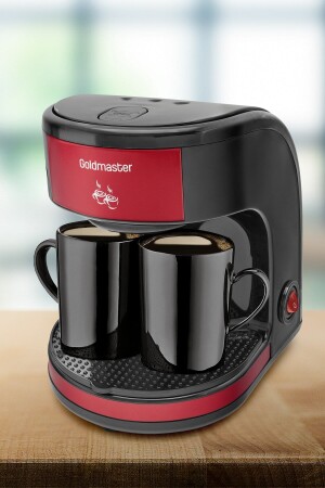 Bi Coffee Red Doppeltassen-Filterkaffeemaschine mit BiKahveGift - 6