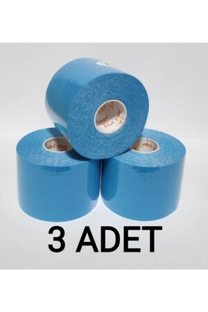 Bia Tape Kinesio 5 Cm X 5 M - Açık Mavi Rengi Sporcu Ağrı Bandı 3'lü (pakette 3 Adet) Bia Tape 5 Cm x 5 M - AÇIK MAVİ - 1