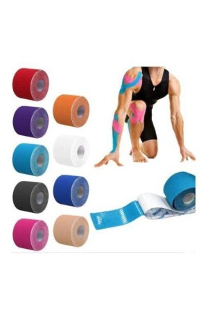 Bia Tape Schmerztape Kinesiotape Sportlertape Schmerztape 5cmx5m Blaue Farbe - - 4