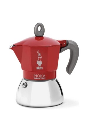 Bialetti New Moka Induction Kırmızı 4 Cup CEM-T099 0006944/NP - 1