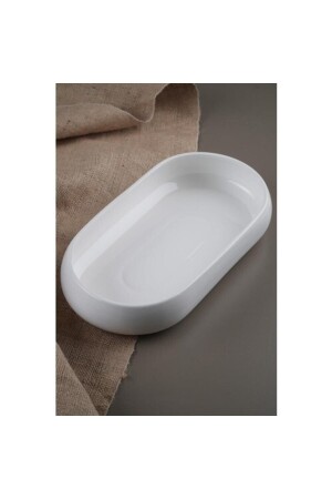 Bianco Perla Porselen Gondol Kase 35x18x6 Cm HBCV0000249OUZ - 1