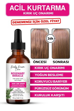 Biberiye Mucizesi -rosemary Mıracle Acil Kurtarma Kırık Uç Onarıcı Serum 50 ml - 1