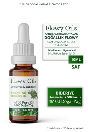 Biberiye Yağı %100 Doğal Bitkisel Uçucu Yağ Rosemary Oil 10ml - 1