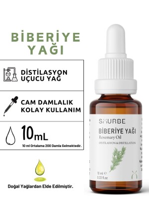 Biberiye Yağı %100 Doğal Bitkisel Uçucu Yağ Rosemary Oil 10ml - 1