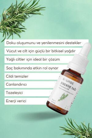 Biberiye Yağı %100 Doğal Bitkisel Uçucu Yağ Rosemary Oil 10ml - 3