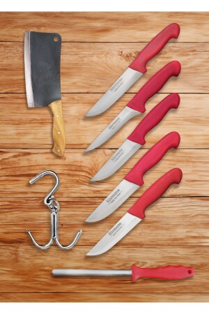 (منز) - الجزار المهني - طقم سكاكين التضحية واللحوم - Sürmene