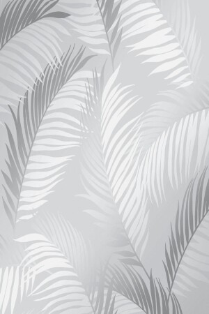 Bien Exclusive 5322 Palme Tropische Blume Silber Creme Grau Tapete 5–30 m² - 2