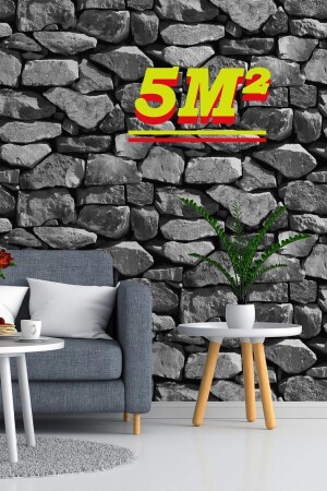 Bien Exclusive 5329 Taş Desenli Premium 3d Stone Duvar Kağıdı 5-30 M² - 2