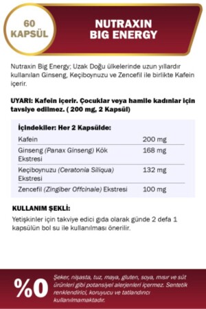 Big Energy - Vitamin Takviyesi 60 Tablet - 5