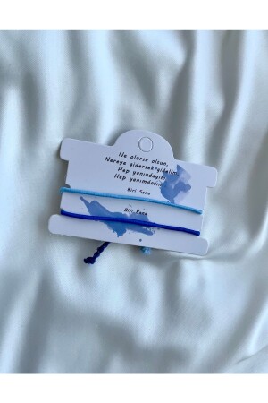 (منز) أنا معك في أي وقت وأي مكان حبل سوار مزدوج مجموعة (بف- العشيقة حبيب القدم اليد - Atölye Merdiven