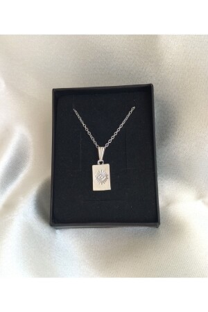 مقعد لون الفضة للنساء من عيون من طلاء مطرز - Nurşah Özcan Store