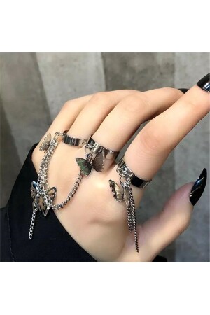 مجموعة حلقات متعددة من طائر النفخة - Pelin Aksesuar