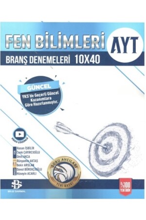 BİLGİ SARMAL PUBLICATIONS BİLGİ SARMAL PUBLICATIONS YKS AYT TRIAL 10 LISTE DER WISSENSCHAFTEN – 2024 - 1