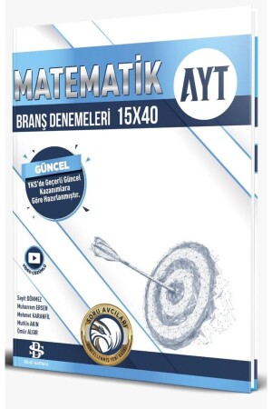 Bilgi Sarmal Yayınları AYT Matematik 15 x 40 Branş Denemeleri 2024 - 1