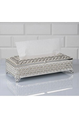 Bima Home Endam Heart Z Serviettenbox Silber 24x12x8 cm see-lm302g - 1