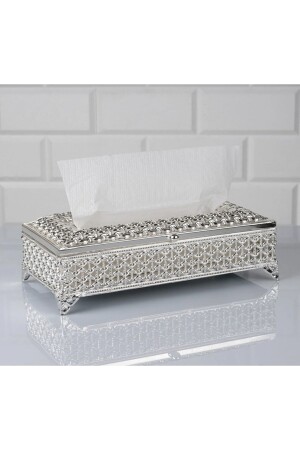 Bima Home Endam Heart Z Serviettenbox Silber 24x12x8 cm see-lm302g - 2