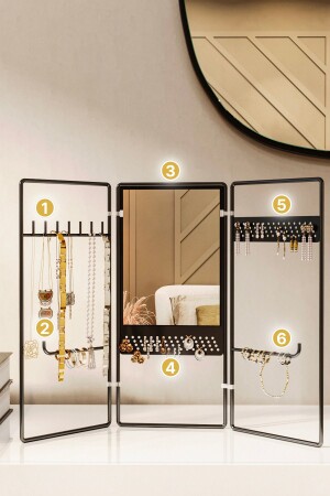 مجوهرات من المجموعة المختلفة من المجوهرات المتحفية من المكونات المكياج من المجوهرات المنظمة عنقي الأذن الخاتم الوسادة معلقة الوس - Bino