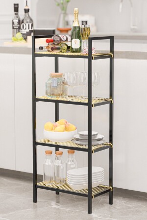 منظمة متعددة الأغراض غرف الاستحمام المخبز المطبخ رف مكياج وإكسسوارات المخبز المخطط للأسلاك BinoGold648 - Bino