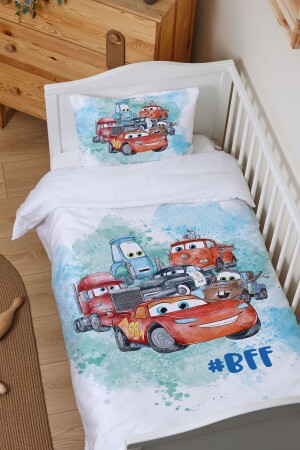 Bio-Baby-Bettbezug-Set (100 x 150) – Cartoon-Serie – Lightning Mcqueen und seine Freunde ETNTB1BCCS003 - 1