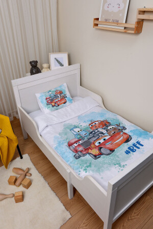 Bio-Baby-Bettbezug-Set (100 x 150) – Cartoon-Serie – Lightning Mcqueen und seine Freunde ETNTB1BCCS003 - 5