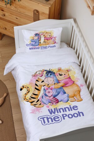 Bio-Baby-Bettbezug-Set (100 x 150) – Cartoon-Serie – Winnie The Pooh ETNTB1BCCS022 - 1