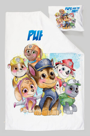 Bio-Babybettwäsche-Set (100 x 150) – Cartoon-Serie – Paw Patrol ETNTB1BCCS017 - 5