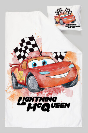 Bio-Bettbezug-Set für Babys (100 x 150) – Cartoon-Serie – Lightning Mcqueen ETNTB1BCCS001 - 5