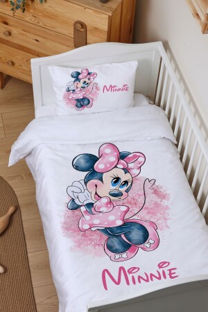 Bio-Bettbezug-Set für Babys (100 x 150) – Cartoon-Serie – Minnie ETNTB1BCCS013 - 2