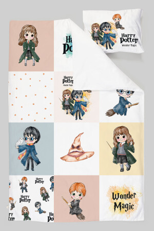 Bio-Einzelbettbezug-Set – Cartoon-Serie – Harry Potter und seine Freunde Patchwork ETNTT1BCCS027 - 5