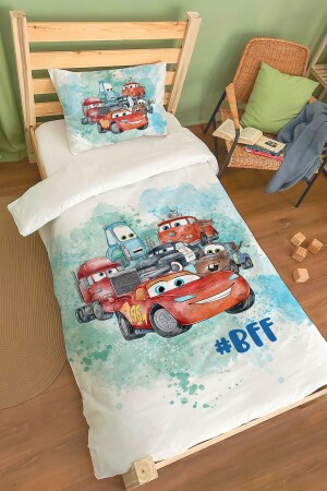 Bio-Einzelbettbezug-Set – Cartoon-Serie – Lightning Mcqueen und seine Freunde ETNTT1BCCS024 - 1