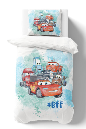 Bio-Einzelbettbezug-Set – Cartoon-Serie – Lightning Mcqueen und seine Freunde ETNTT1BCCS024 - 4