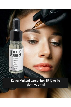 Bio-Lösung zur dauerhaften Make-up-Augenbrauen- und Tattooentfernung, 10 ml - 4