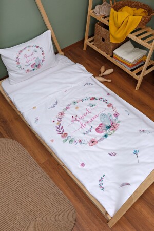 Bio-Montessori-Bettbezug-Set (100 x 200) – Für Baby-Serie – Schmetterlingskreis ETNMN1STFB046 - 2