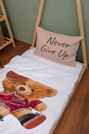 Bio-Montessori-Bettbezug-Set (100 x 200) – Young-Serie – Basketball-Teddybär ETNMN1STYG129 - 5