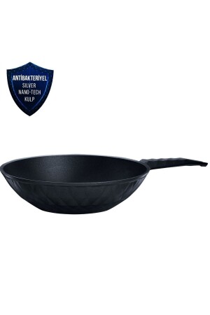 BioDiamond Antibakteriyel Kulp İndüksiyon Tabanlı Wok Tava 28 cm 2,9 Lt 153.03.08.0420 - 2