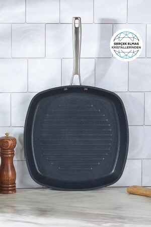Biodiamond Pro Indüksiyon Tabanlı Grill Tava 28 Cm 2,3 Lt 153.03.07.7061 - Karaca