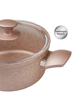 Biogranit Antique Rose Neues 7-teiliges Kochgeschirr-Set mit Induktionsboden 153. 03. 08. 1153 - 8