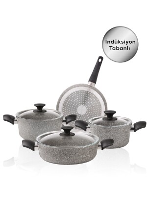 Biogranit Grey Neues 7-teiliges Kochgeschirr-Set 153. 03. 08. 1152 - 5