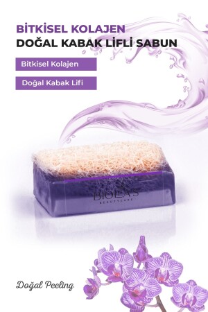 Biolea’s Doğal Kabak Lifli Bitkisel Kolajen Sabun 110 gr - 1