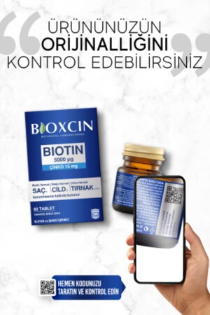 Biotin 5000 Mcg Nahrungsergänzungsmittel 60 Tabletten – Gesundes Haar, Haut, Nägel 8680512628019 - 7